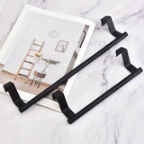 1pc Toallero de acero inoxidable - Impermeable, a prueba de polvo, a prueba de óxido - Organizador de puerta de gabinete resistente, sin taladrar para toallas y trapos - Soporta hasta 9,98 kg - Accesorio de cocina y baño