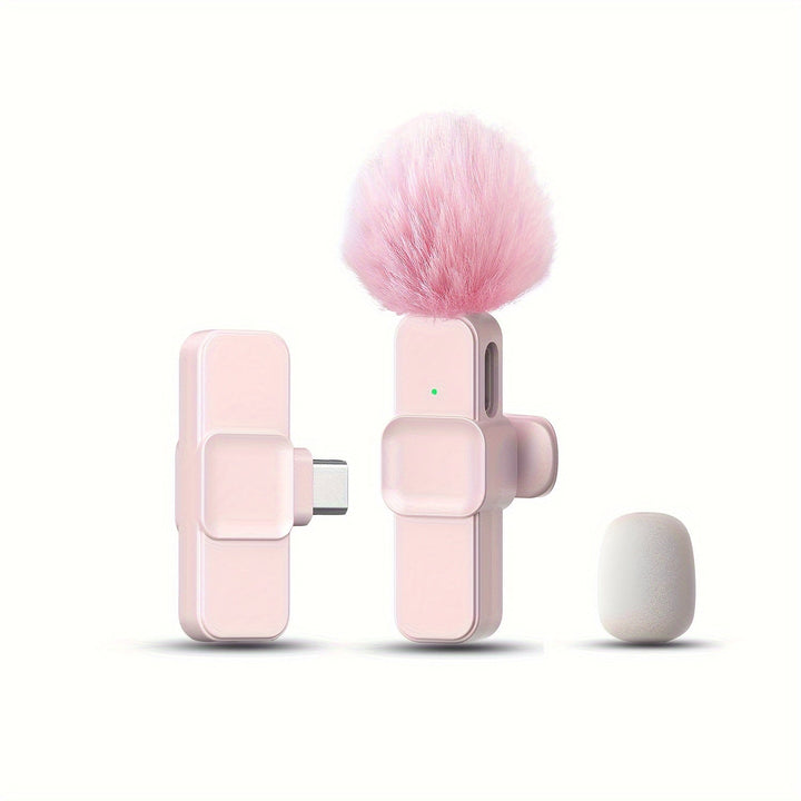 [Inalámbrico de Solapa Omni Sound] Microfono Inalámbrico de Solapa XIAOLO de Baja Latencia Ultra - 360° Omni Sound, Clip-On, USB-C, Mini para Transmisiones en Vivo, Vlogging e Entrevistas, Smartphones, Laptops, Grabación de Videos