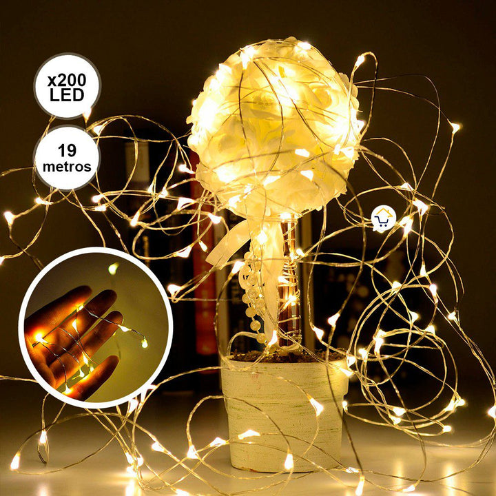 Luces Micro Led Decoración Luz Navidad X 200 AE050AM