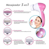 Mini Masajeador Limpiador Facial 5 En 1 Cuidado Rostro A8782