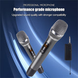 Sistema de Micrófono Inalámbrico Profesional NXG - Portátil, Alcance de 160 pies para Karaoke, Bodas, DJs, Fiestas, Discursos y Uso en Aulas con Control de Volumen, Conector de 3.5mm, Batería Recargable