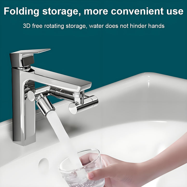 Accesorios para baño, dispensador de jabón facial y para manos con 2 modos (modo burbujas, modo potente) y grifo giratorio de 1440°