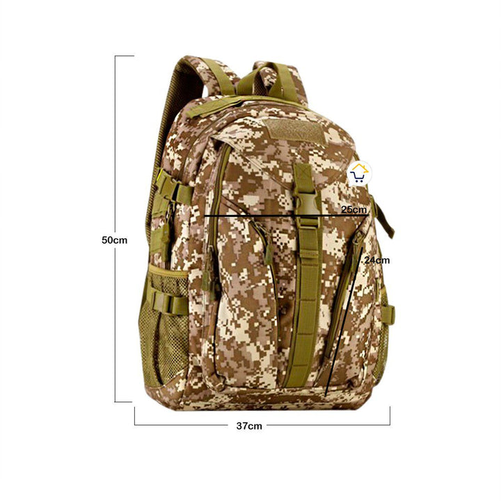 Morral Militar Táctico 40 Litros Impermeable Camping Senderismo 9035