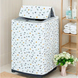 1pc Funda para Lavadora con Diseño Elegante de Campanillas y Flores Amarillas - Protector UV/Antidesvanecimiento/Polvo, Compatible con Lavadoras Frontales y Monoblocos, Tapa Lavable en Máquina de PE, Apto para la Mayoría de Lavadoras Estándar, Material D