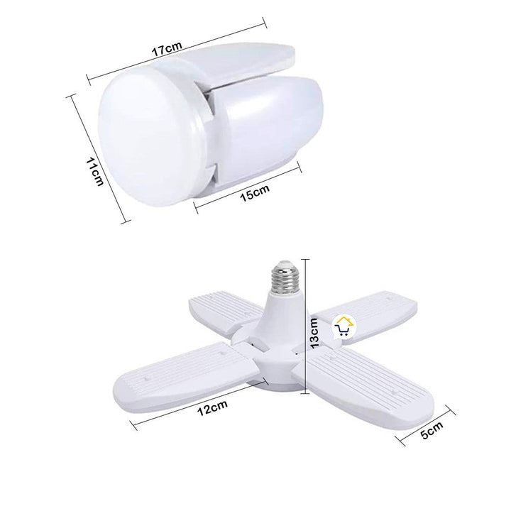 Bombillo Lámpara Led Plegable 4 Aspas Eco Amigable DT15LED4