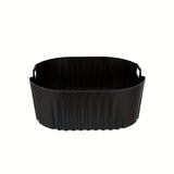 1/2 piezas Bandeja de Silicona Negra para Freidora de Aire, Compatible con el Modelo Philips NA229 con Superficie Antiadherente, Fácil de Limpiar en Freidoras de Aire, Hornos y Microondas
