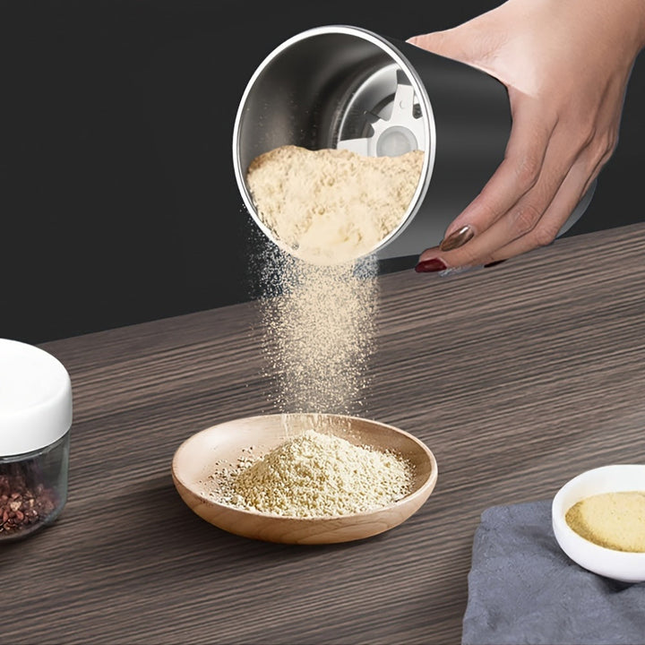 Molino eléctrico de 8 cabezas de acero inoxidable para café, portátil y multifuncional, con alimentación eléctrica, 22,000 RPM, enchufe de EE. UU., no aplica batería, forma irregular, ideal para moler granos y polvos, molino de café para cocina.