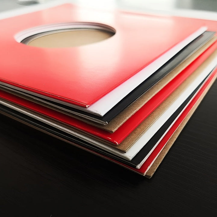 Fojas exteriores de papel grueso para vinilos de 12 pulgadas, estuches protectores de carcasa dura, paquete de 10.