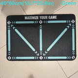 1pc Alfombra de Entrenamiento para Habilidades Pies, Antideslizante, Mejora del Control y Destreza en el Pie, Gimnasia con Aislamiento Acústico Interior, Alfombra de Velocidad y Agilidad, para San Valentín, Pascua, Día de Acción de Gracias, Navidad