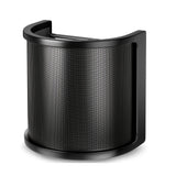 Ventilador de viento y filtro de pop TAVOSOP mejorado - Cubierta de malla metálica ajustable para grabaciones sin manos, reduce el ruido del viento y mejora el tono de bajo, compatible con la mayoría de los micrófonos, ventilador de viento, mejora del au