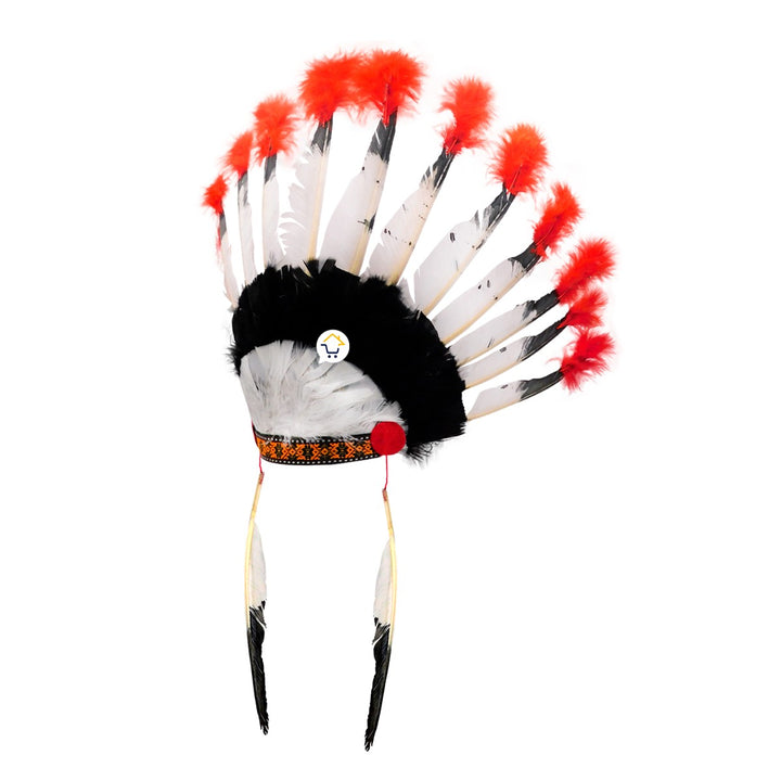 Penacho Indio Jefe Plumas Diadema India Disfraz Halloween C2010