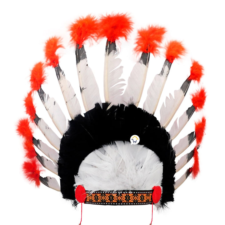 Penacho Indio Jefe Plumas Diadema India Disfraz Halloween C2010