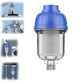 1 filtro de acero inoxidable para calentador de agua, filtro de sedimentos reutilizable tipo botella, sin necesidad de electricidad, para lavadoras, regaderas y lavabos