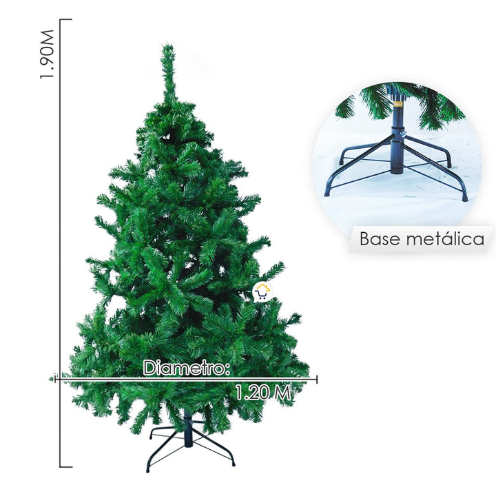 Árbol Navidad Filadelfia Tupido 1.90 M 750 Ramas FIL190