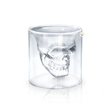 Copa Calavera Vidrio 3D 25Ml Copa Decoración Calaca Cerveza Whisky VC3D25M