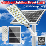 Luces de calle solares LED, luces de patio al aire libre de 6000Mah, y ahorro de energía, impermeables y duraderas, adecuadas para estacionamientos comerciales, canchas de baloncesto escolares y calles, fáciles de instalar, con luces de pared solares con