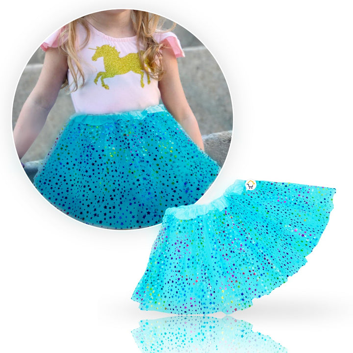 Tutú Estrellas Niñas Colores Falda Ballet Disfraz OF359