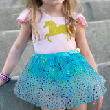 Tutú Estrellas Niñas Colores Falda Ballet Disfraz OF359