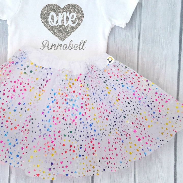 Tutú Estrellas Niñas Colores Falda Ballet Disfraz OF359