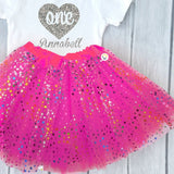 Tutú Estrellas Niñas Colores Falda Ballet Disfraz OF359