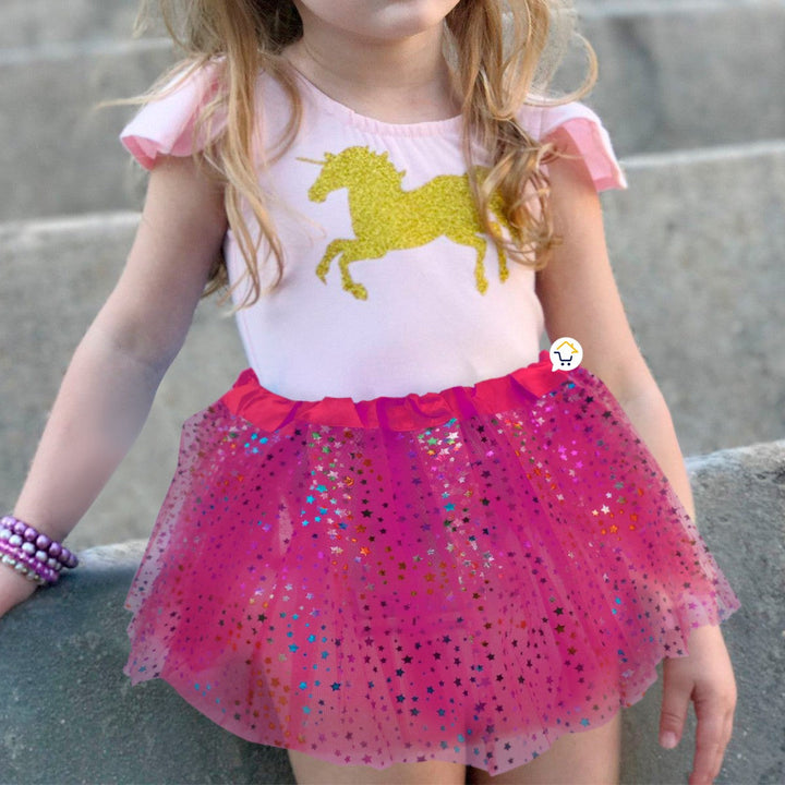 Tutú Estrellas Niñas Colores Falda Ballet Disfraz OF359