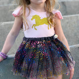 Tutú Estrellas Niñas Colores Falda Ballet Disfraz OF359