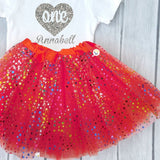 Tutú Estrellas Niñas Colores Falda Ballet Disfraz OF359