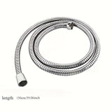 1pc Manguera de Ducha de Acero Inoxidable Resistente - Antiatascos y Anti-fugas con Conexión G1/2, Tubo Flexible a Alta Presión para Bañera, Lavado de Mascotas o Ducha - Fácil Instalación, Tubería Corrosiva para Uso Doméstico o Comercial, Accesorio Versá
