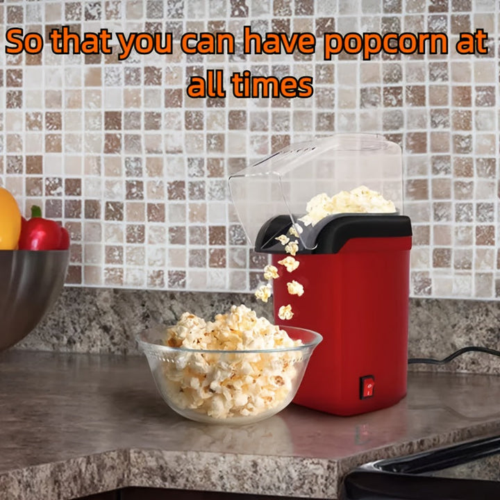 Tamaño compacto, enchufe de EE. UU. Hacedor de palomitas de maíz - 110V-130V Uso en el hogar, tamaño compacto, conveniencia de aire caliente, material PP, no requiere batería