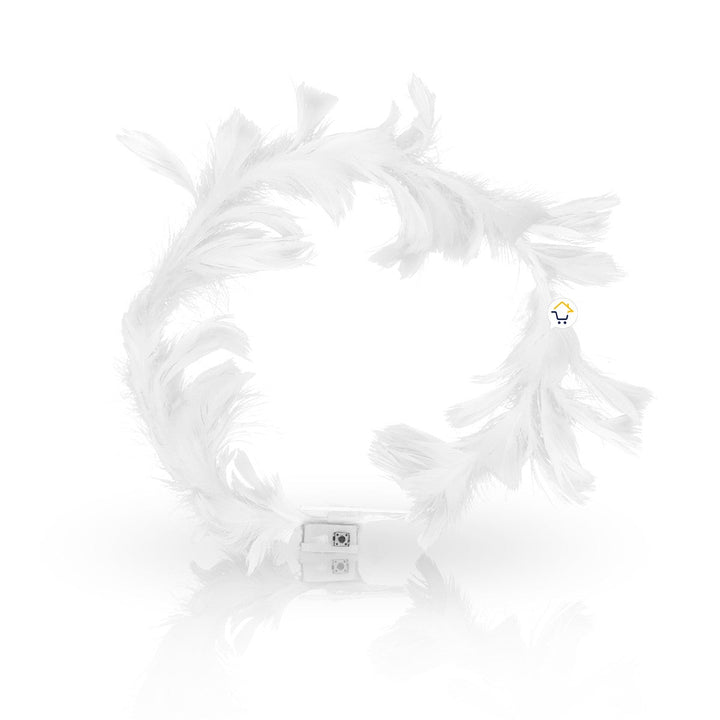 Corona Plumas Aureola Ángel Halo Luz Led Disfraz TRS183