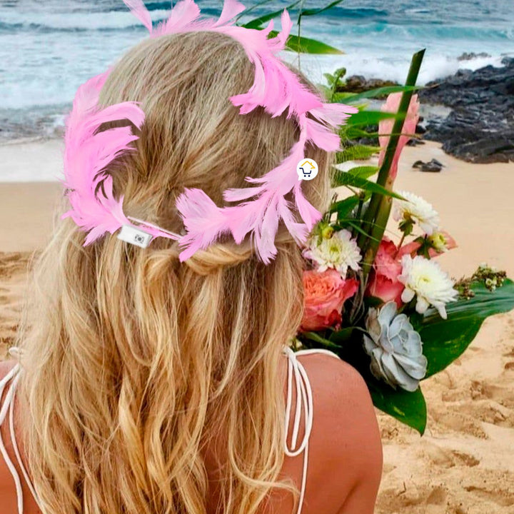 Corona Plumas Aureola Ángel Halo Luz Led Disfraz TRS183