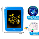 Tablero De Dibujo Mágico Marcadores Neón Didáctica Niños 21MP1