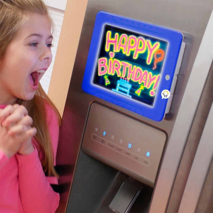 Tablero De Dibujo Mágico Marcadores Neón Didáctica Niños 21MP1