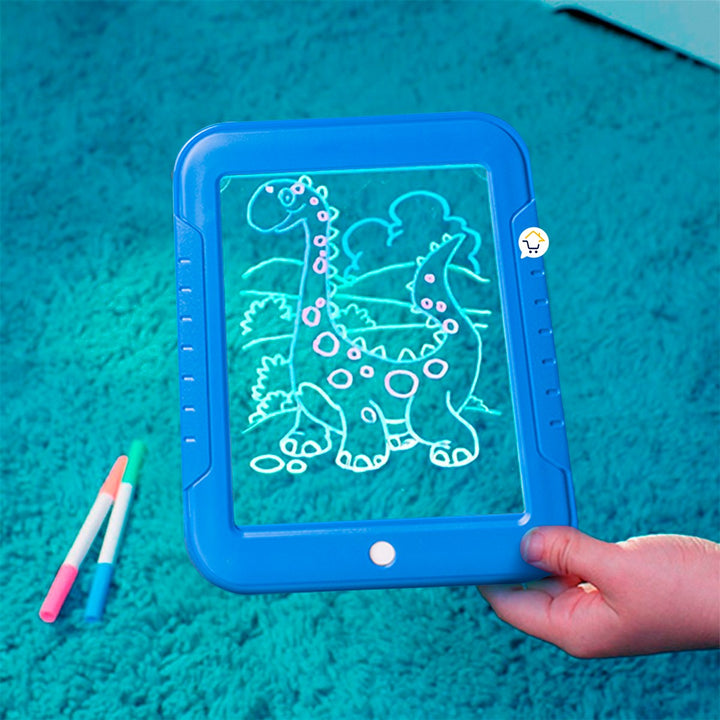 Tablero De Dibujo Mágico Marcadores Neón Didáctica Niños 21MP1
