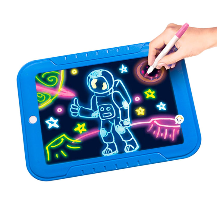 Tablero De Dibujo Mágico Marcadores Neón Didáctica Niños 21MP1