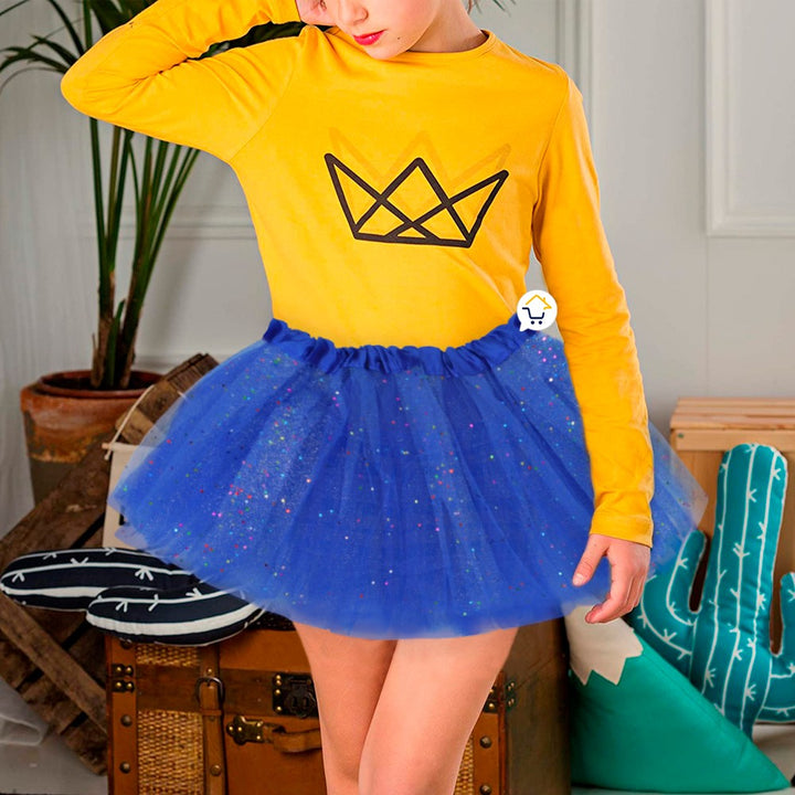 Tutú Confetti Niñas Colores Falda Ballet Disfraz TUCO01