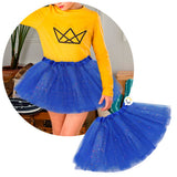 Tutú Confetti Niñas Colores Falda Ballet Disfraz TUCO01