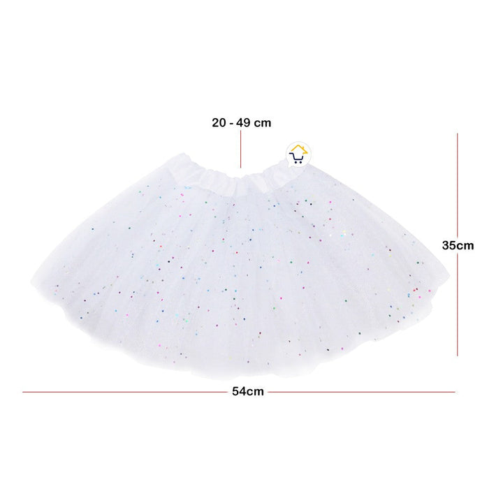 Tutú Confetti Niñas Colores Falda Ballet Disfraz TUCO01