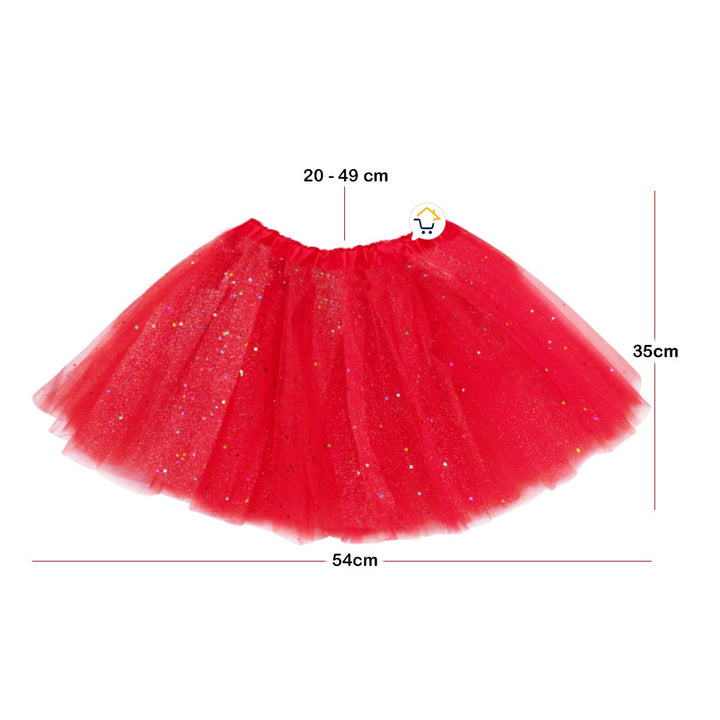 Tutú Confetti Niñas Colores Falda Ballet Disfraz TUCO01