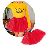 Tutú Confetti Niñas Colores Falda Ballet Disfraz TUCO01