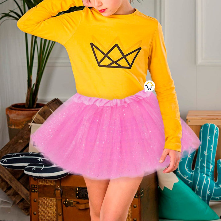 Tutú Confetti Niñas Colores Falda Ballet Disfraz TUCO01