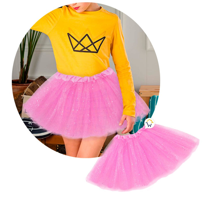 Tutú Confetti Niñas Colores Falda Ballet Disfraz TUCO01