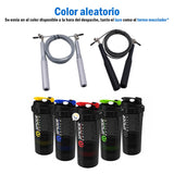 Combo Cuerda Crossfit y Termo Mezclador Shaker 500ml Proteína 702379