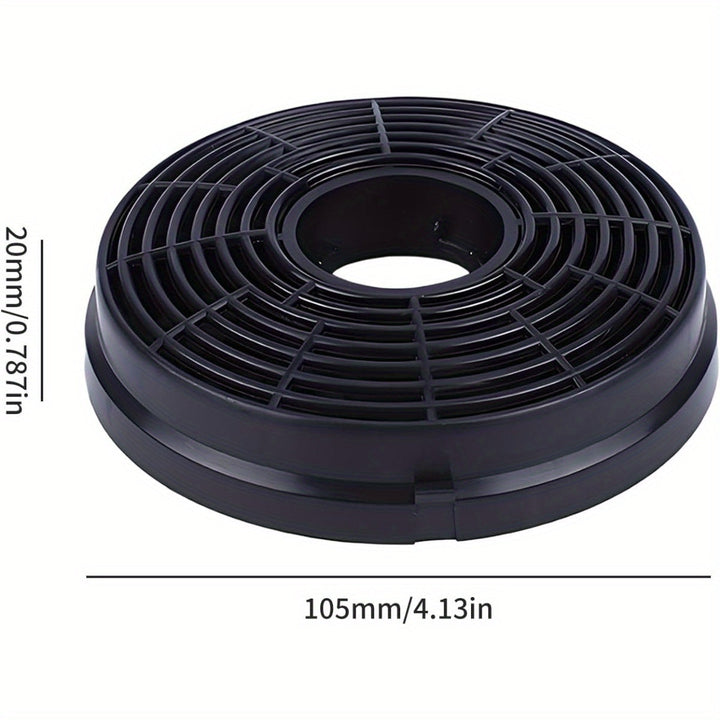 2 Filtros de carbono para extractor de humos, recirculación, filtros redondos fáciles de instalar para reemplazo de ventilador Respekta Lamona