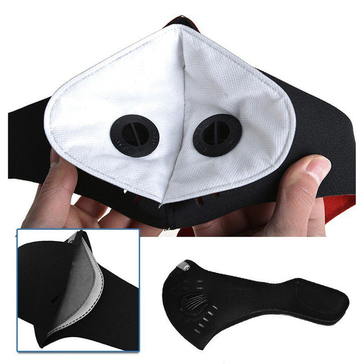 Mascara Anti Polvo Polución Carbón Activado Tapabocas Bicicleta AE218