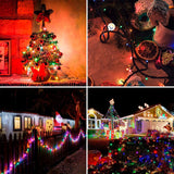 Extensión Luz LED Lineal 100 Luces 7.5m Cable Verde Multicolor 1433