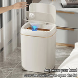 Bote de Basura Inteligente de 1 Pieza con Sensor Infrarrojo, Capacidad de 12L/14L, Alimentado por Batería (Requiere 2 Pilas AA, No Incluidas), Funcionamiento Silencioso, Ideal para Uso en Hogar, Oficina y Escuela, Cubo de Residuos Escolares | Estilo de T