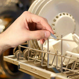 Protectores de Reparación para Estantes del Lavavajillas - Tapas de Recubrimiento Plástico Flexible con Diseño Cónico para Protección contra Fregado y Choques, Accesorios Grises Duraderos para Mantenimiento del Lavavajillas, Piezas de Reparación para Lav