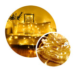 Extensión Luz LED Lineal 400 Luces 24m Cable Transparente 1490