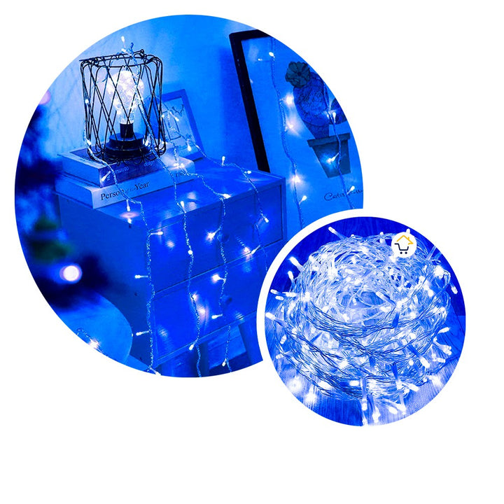 Extensión Luz LED Lineal 400 Luces 24m Cable Transparente 1492